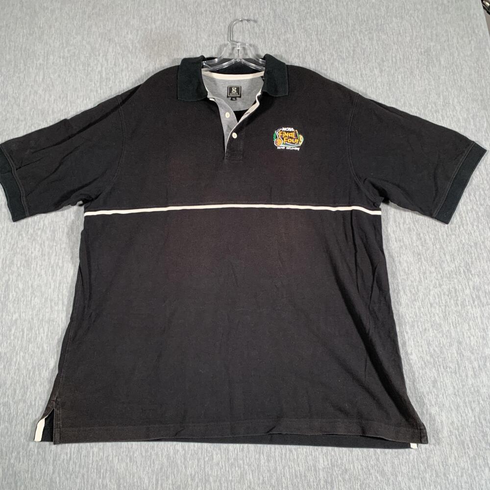 NCAA Final Four Shirt Mens 2XL Black New Orleans Basketball Gear For Sports Polo